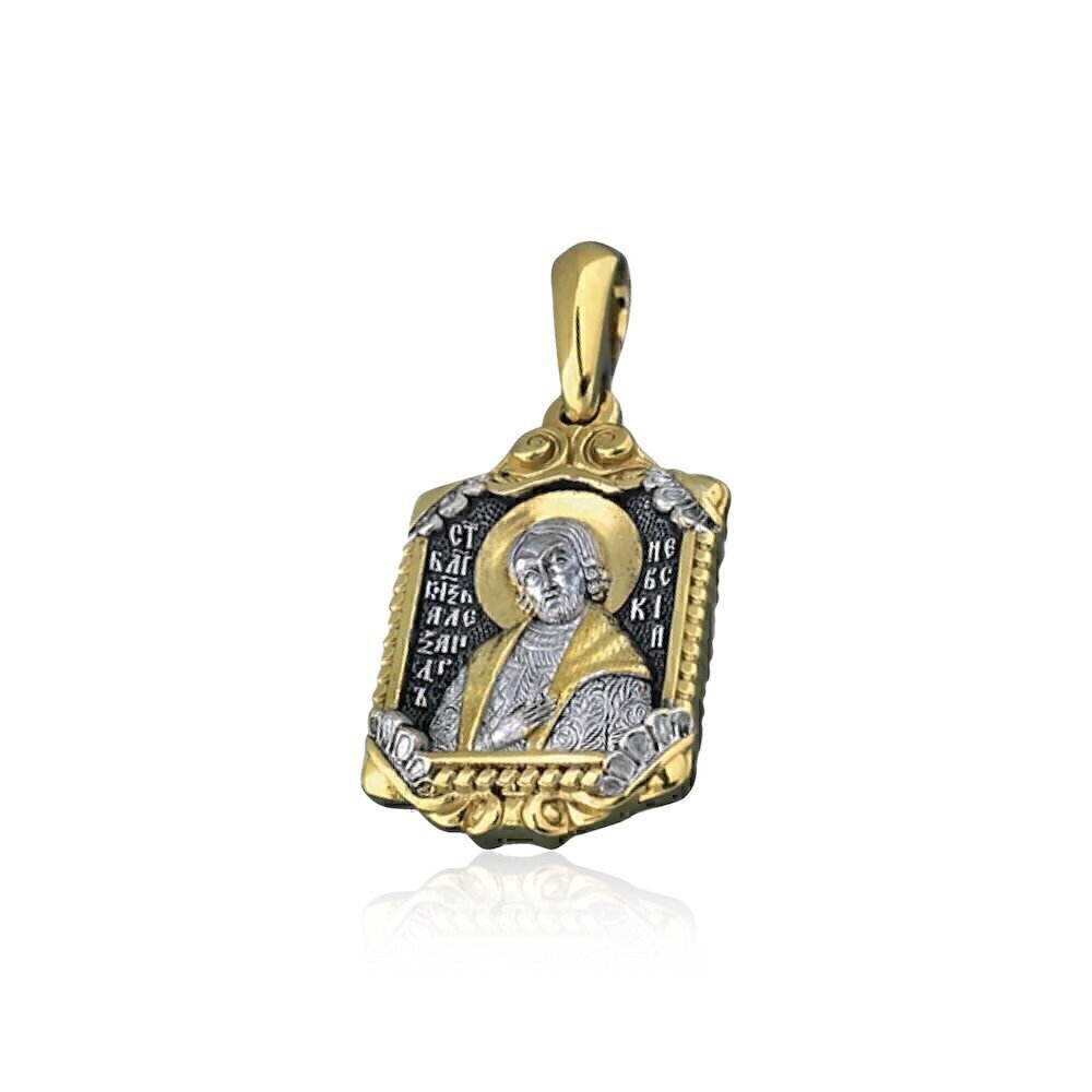 Купить Образ из серебра "Святой Князь Александр Невский" (3977)